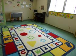 １・２歳児様の音楽教室・英語教室のお部屋。
