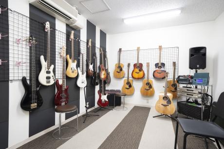ギター・ベースのレッスン室