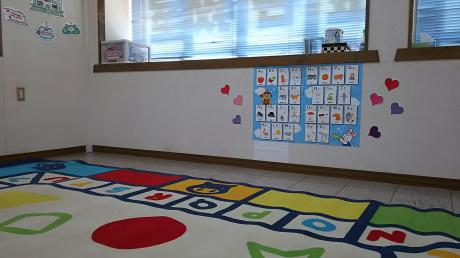 2歳の音楽のクラス・英語教室のお部屋です！